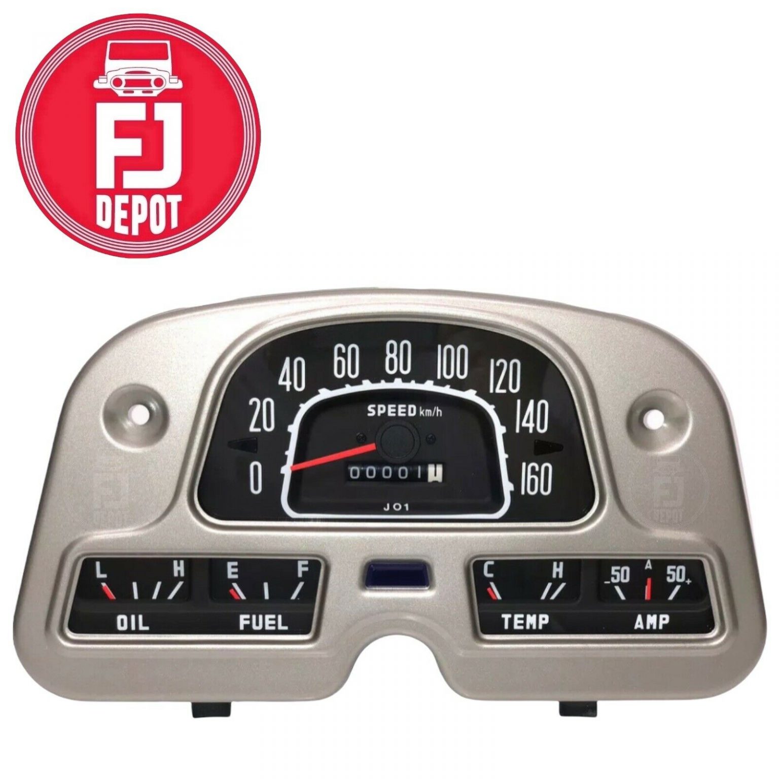 Turitrade Speedometer Gauge Cluster For Toyota Land Cruiser BJ40 FJ40 FJ45 (1974-1980)