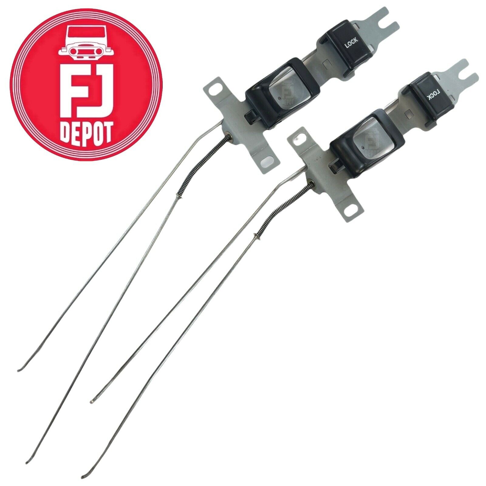 thumbnail image 2 of Genuine Toyota LandCruiser BJ45 BJ43 BJ42 Front Inner Door Handles - RH & LH Pair - Black 2 of 5